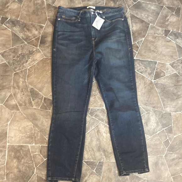 NWT Good American Good Legs Lace Up Back Jeans Sz 18 - Picture 2 of 16